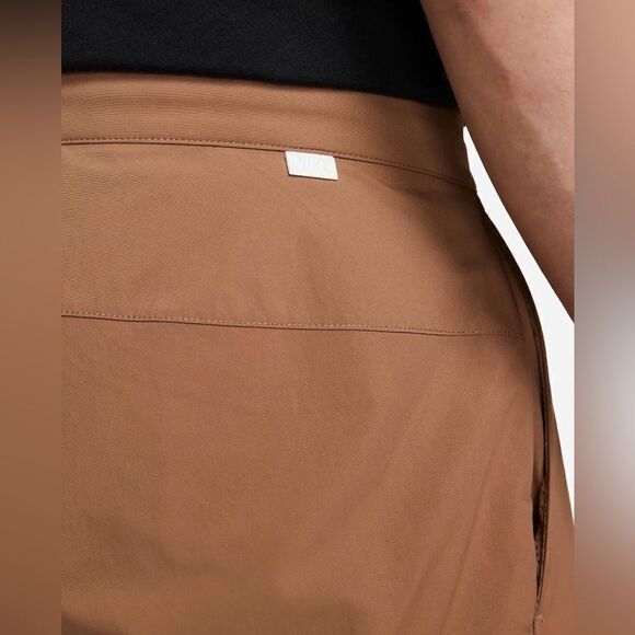 Nike Standard Fit Taper Leg Sneaker Length Pants Brown - Picture 4 of 11